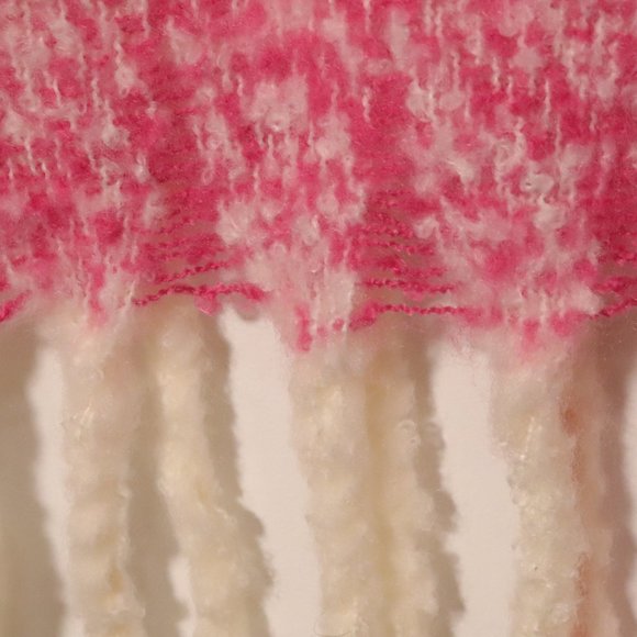 NWT Free People Gemini Plaid Blanket Scarf in Petal - Picture 10 of 10